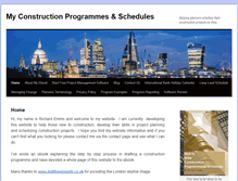 Tablet Screenshot of myconstructionprogrammes.com